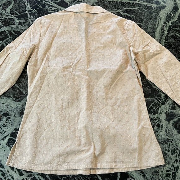NWT First Issue women’s 3/4 sleeve button shirt Beige 100% Cotton size S $40 - Picture 10 of 10